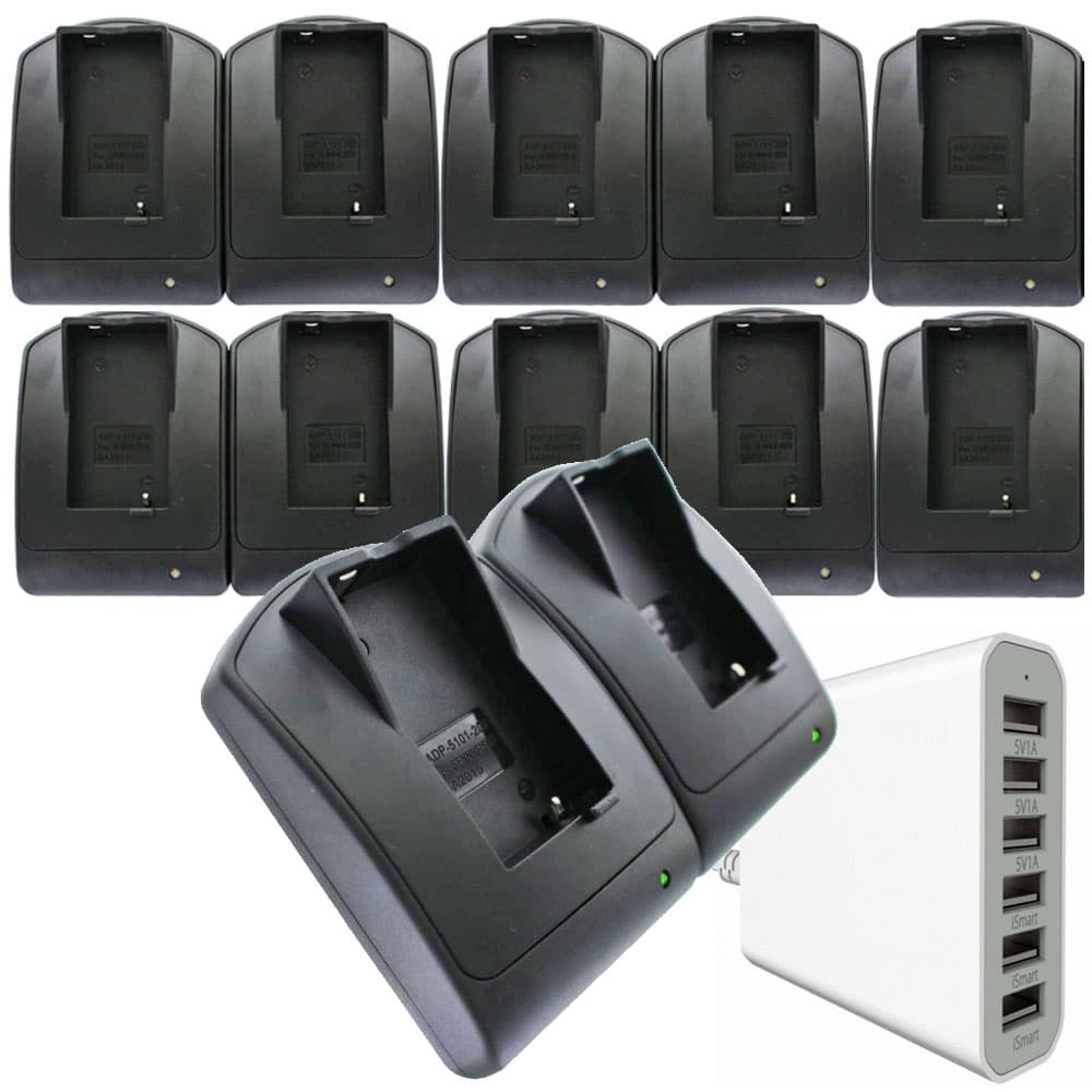 12 x chargeur, 6 x 2 x chargeurs rapides, adapté à la batterie rechargeable Sennheiser BA2015 NiMH