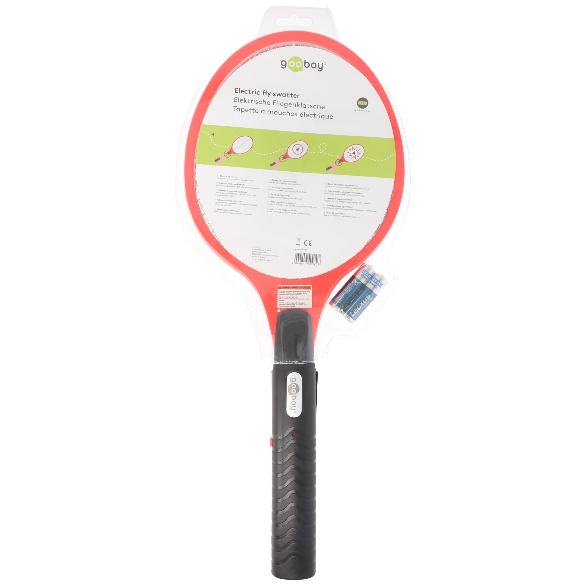 Tapette à mouches électrique idéale pour un usage domestique, la cuisine, le camping, les pique-niques, les barbecues, la mer et le lac
