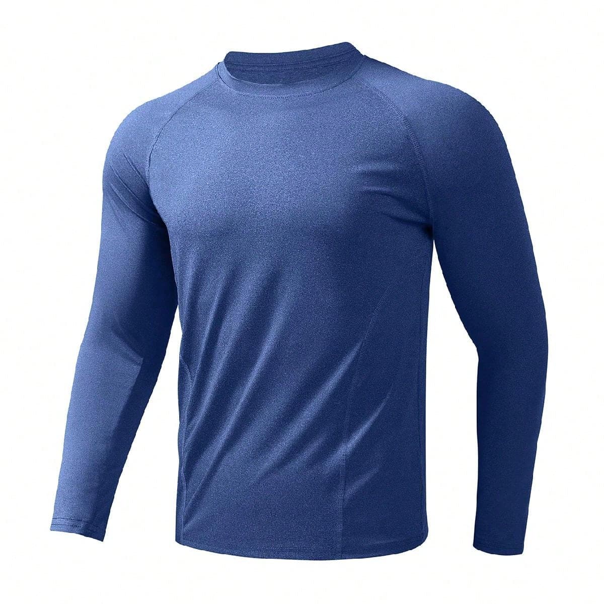 T-shirt à manches longues de fitness respirant et séchage rapide pour hommes, hauts de football et de basketball ajustés et séchage rapide pour