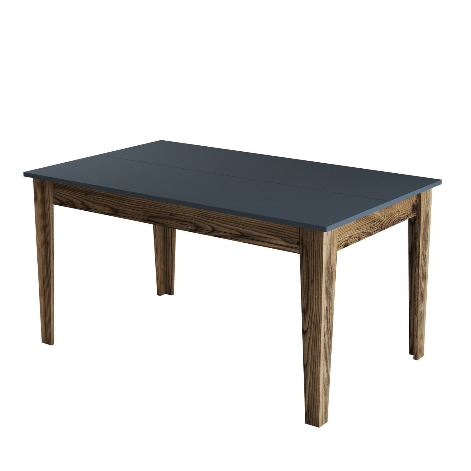 Table de repas en bois "Milan500" - 145 x 88 x 75 cm - Gris anthracite