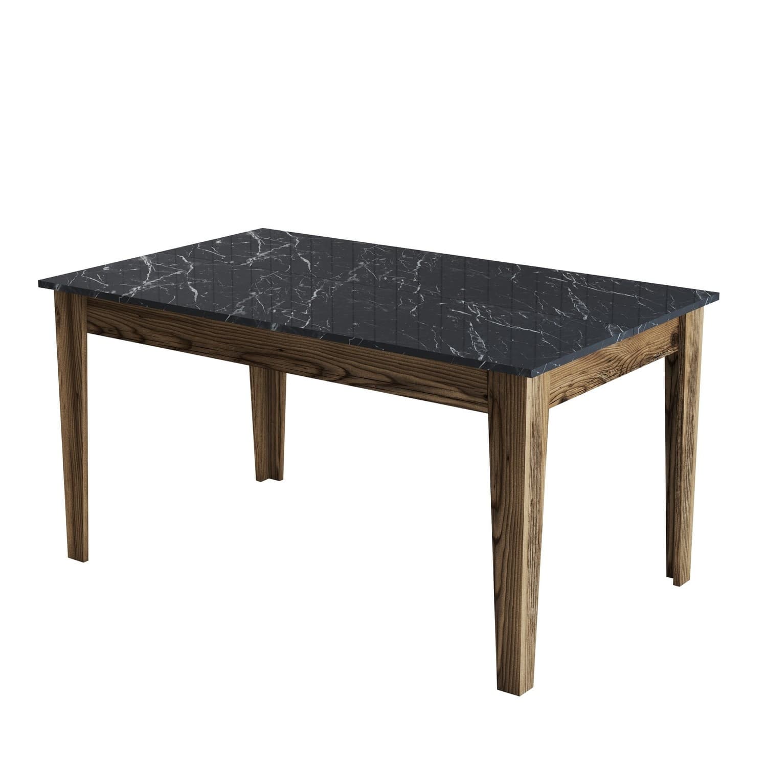 Table de repas en bois "Milan500" - 145 x 88 x 75 cm - Noir