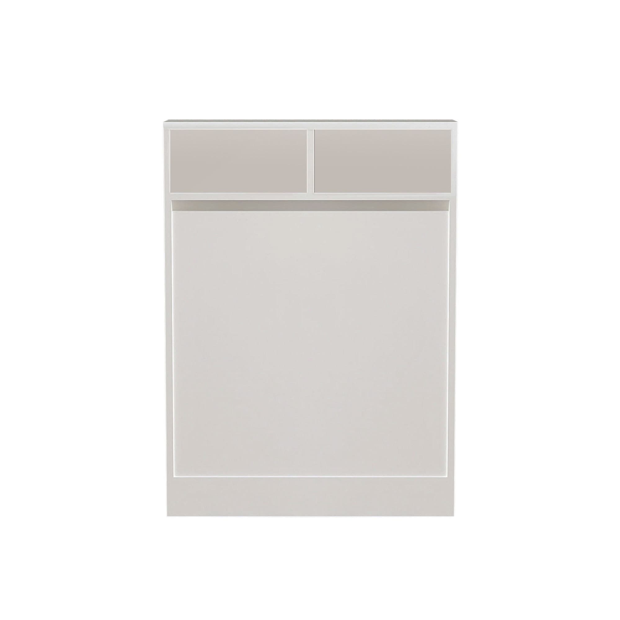 Table de repas pliable en bois "Bracked" - 70 x 15 x 96 cm - Blanc