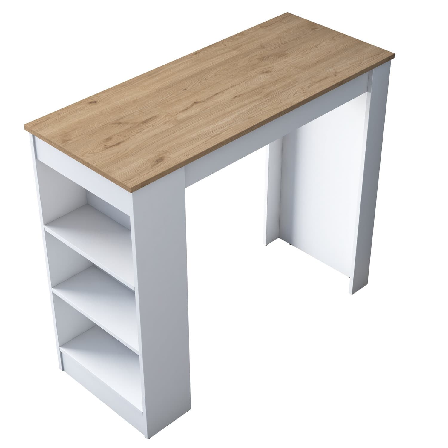 Table de repas en bois "Juan" - 120 x 50 x 100 cm - Marron